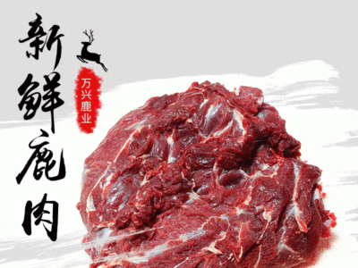 新鲜梅花鹿肉冻鹿肉 东北吉林特产 大块鹿肉鲜鹿肉鹿场批发图1