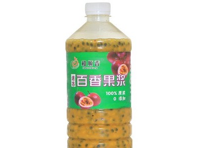 新鲜百香果浆 冷冻原浆奶茶店商用速冻广西百香果肉汁酱厂家批发图1