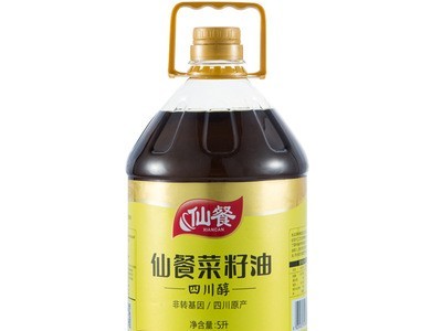 仙餐非转基因食用油四川醇菜籽油5l菜油食用油商用批发菜子油图1