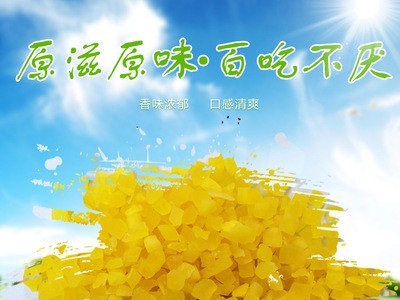 长期提供有Q感蜜饯果脯哈密瓜粒 脱水哈密瓜粒 果脯蜜饯图3