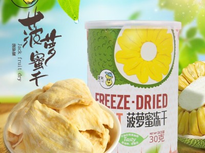 【农茂制品】水果制品休闲零食 菠萝蜜干罐装*30g厂家批发图2