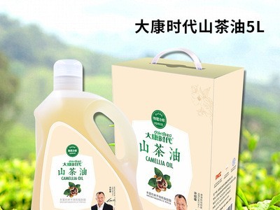 厂家大康时代植物食用油山茶油5L冷榨山茶籽油农家炒菜油茶树子油图2