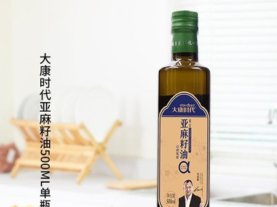 大康时代亚麻籽油礼盒装500ml瓶过节礼品月子食用油批发厂家图4