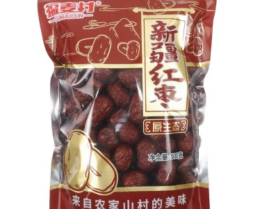 福麦村 新疆红枣500g 整箱批发 500g*8包/箱图3