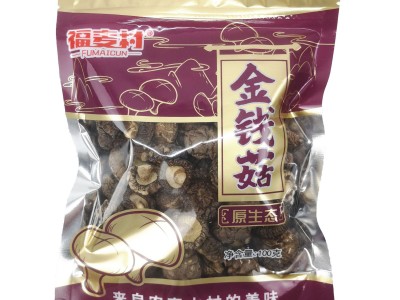 福麦村 金钱菇 香菇 花菇 100g整箱批发100g*16袋/箱图1