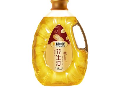 桶装2.5L花生油OEM 家用压榨花生油餐厅食用油 炒菜烹饪花生油图4