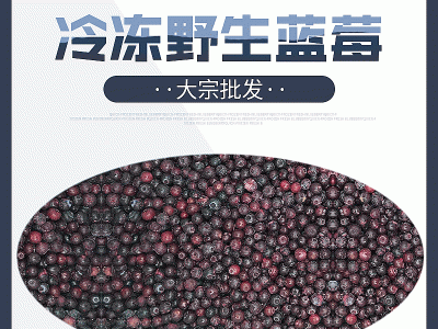 大宗批发 冷冻蓝莓 牛津牌冷冻野生蓝莓图1