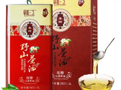 江西赣江茶油 山茶油5L铁桶红色款食用茶籽油图5