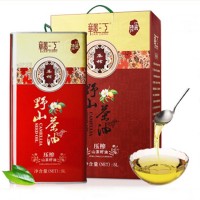江西赣江茶油 山茶油5L铁桶红色款食用茶籽油