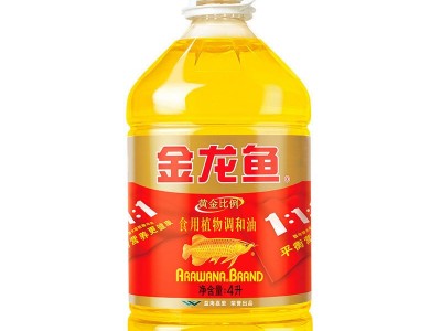 金龙鱼 黄金比例食用植物调和油4L 健康食用油调和油图3