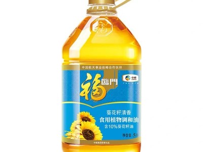 中粮福临门葵花籽清香食用植物调和油5L/桶 食用油 植物油图2