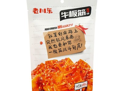 休闲牛筋肉食老川东麻辣牛板筋100g独立小包装四川成都特产批发图2