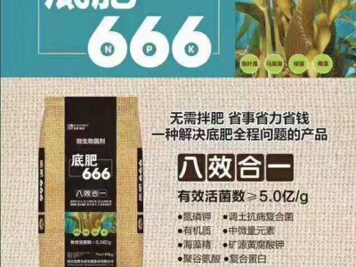 底肥666微生物菌剂5亿活效菌 氮磷钾18%八效合一 柱状有机菌肥  10袋起批图4