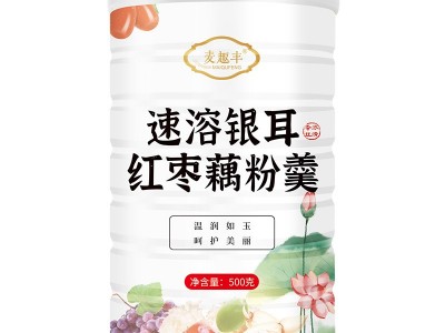 速溶银耳红枣颗粒藕粉羹坚果水果藕粉即食代餐银耳红枣藕粉500克图5