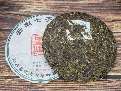 雨林味蕾普洱生茶饼 云南七子饼茶 古树普洱生茶饼 357g厂家批发图2