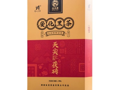 伍木源湖南安化黑茶金花茯砖茶特产天尖茯砖1kg茶叶 厂价联系客服图5