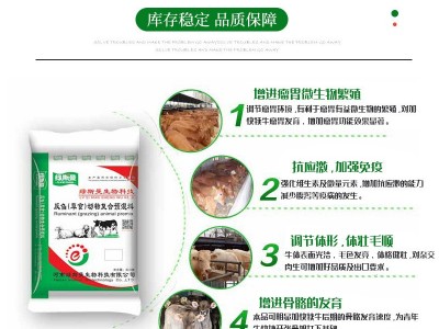 现货牛饲料 饲料添加剂营养强化剂 量大价优 4%强化育肥牛预混料图4