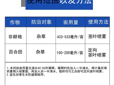 好收成 欢乐颂30%草甘膦铵盐草甘磷果园荒地公路旁杂草农药除草剂图3