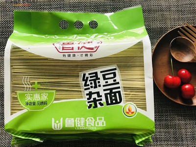 鲁健1.75kg绿豆杂面面条粗粮挂面实惠装多口味图4