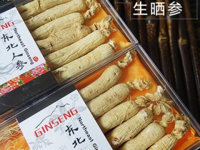 凤香家长白山6-7根干人参100g 东北特产生晒参泡酒料白参人参礼盒图3